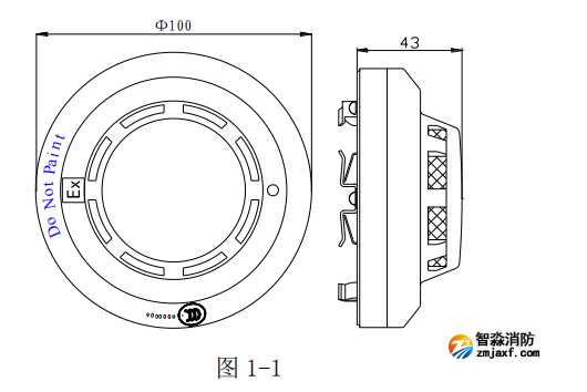 探测器外形示意图