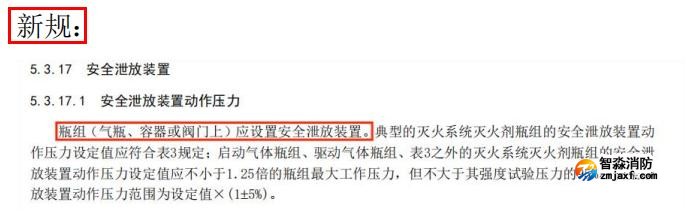 更改了安全泄放装置泄放动作压力要求、安全泄放装置动作试 验方法